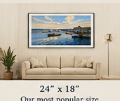 24 by 18 inch framed print