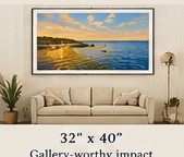 32 by 40 inch framed print